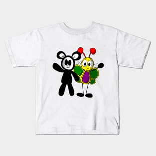 Baby Lamb and Belle Waving Kids T-Shirt